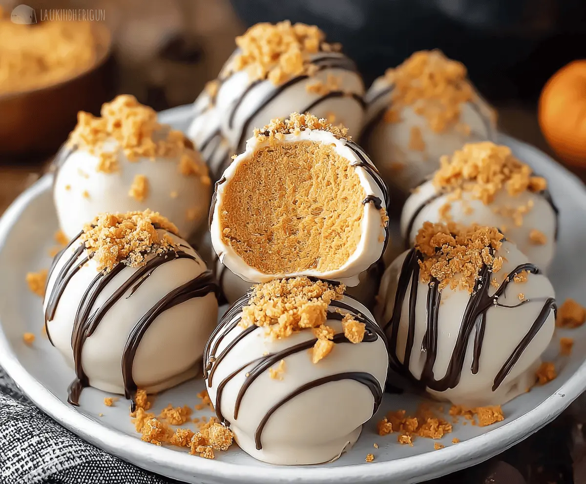No Bake Pumpkin Cheesecake Balls – Easy Fall Dessert Recipe