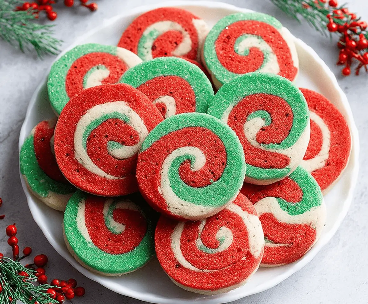 Easy Christmas Pinwheel Cookies