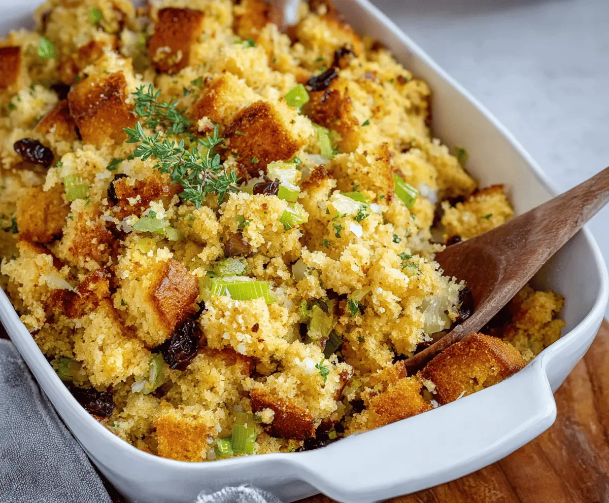 Easy Cornbread Stuffing Recipe