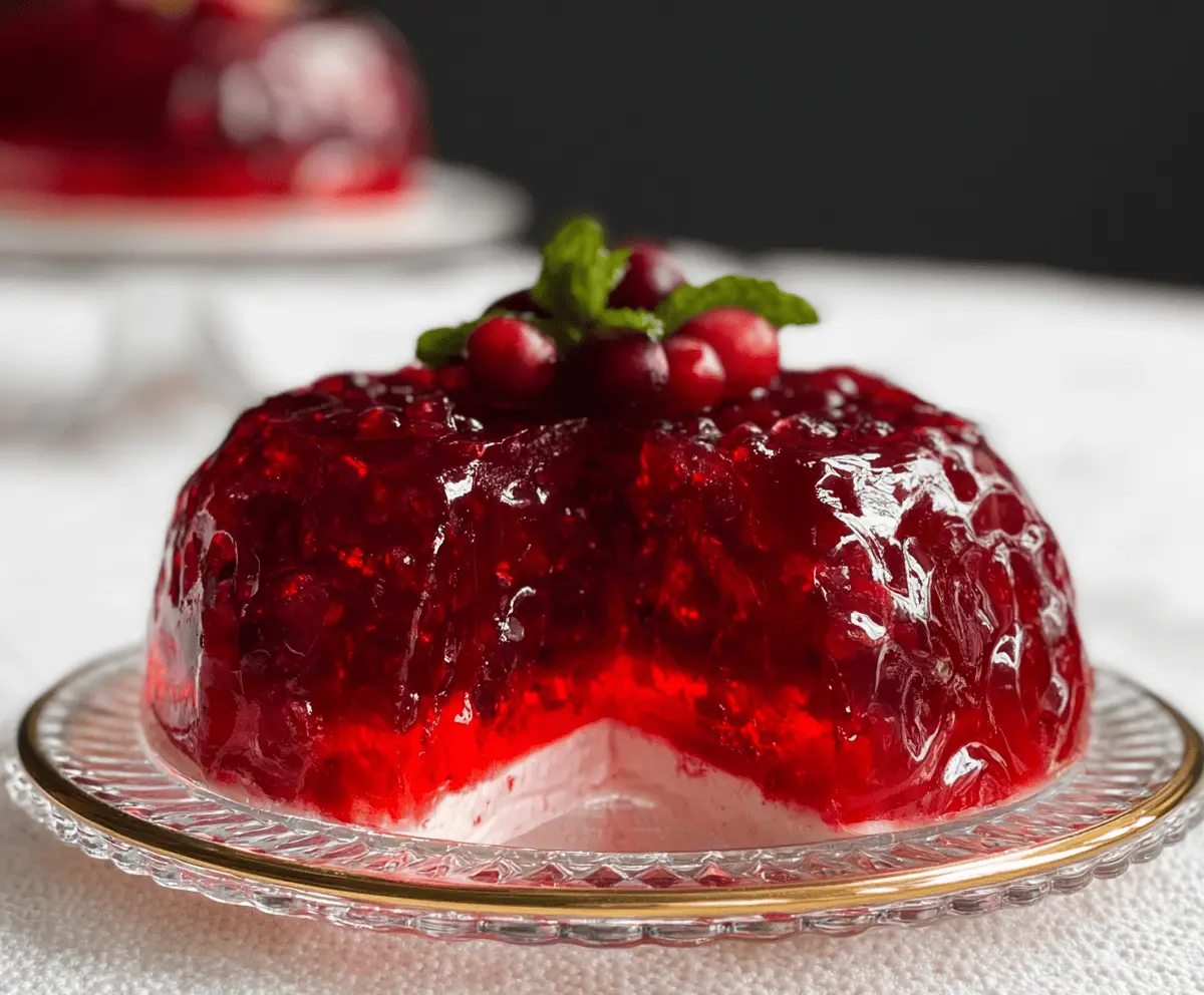 Cranberry jello salad