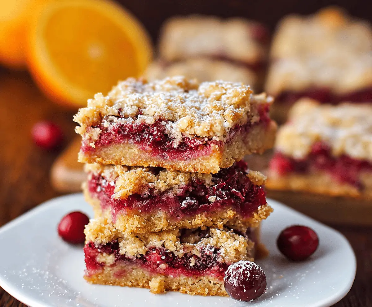 Easy Cranberry-Orange Bars Recipe