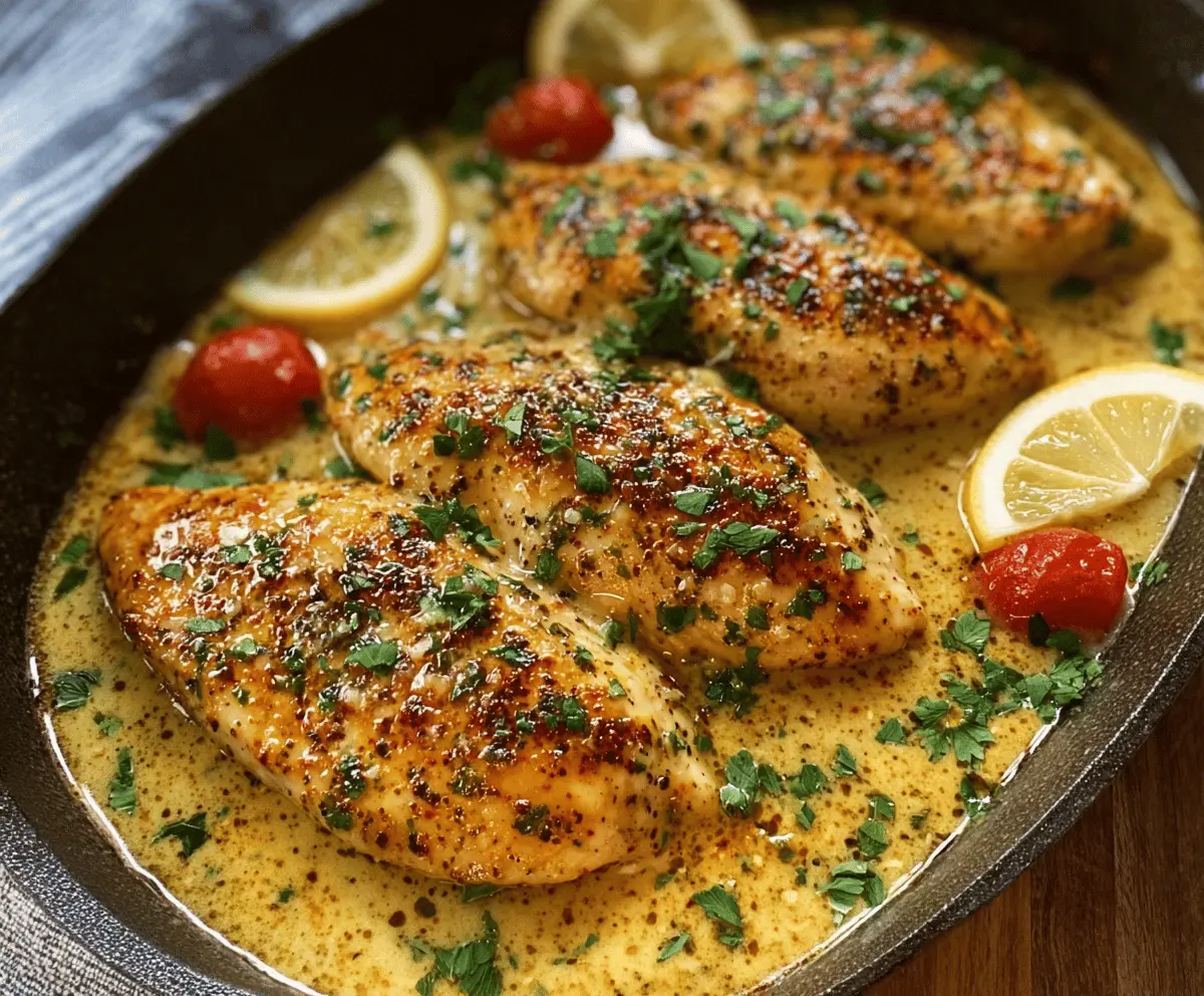 Easy Creamy Baked Asiago Chicken