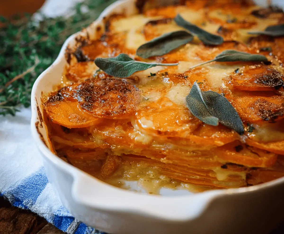 Easy Sweet Potato Gratin Recipe