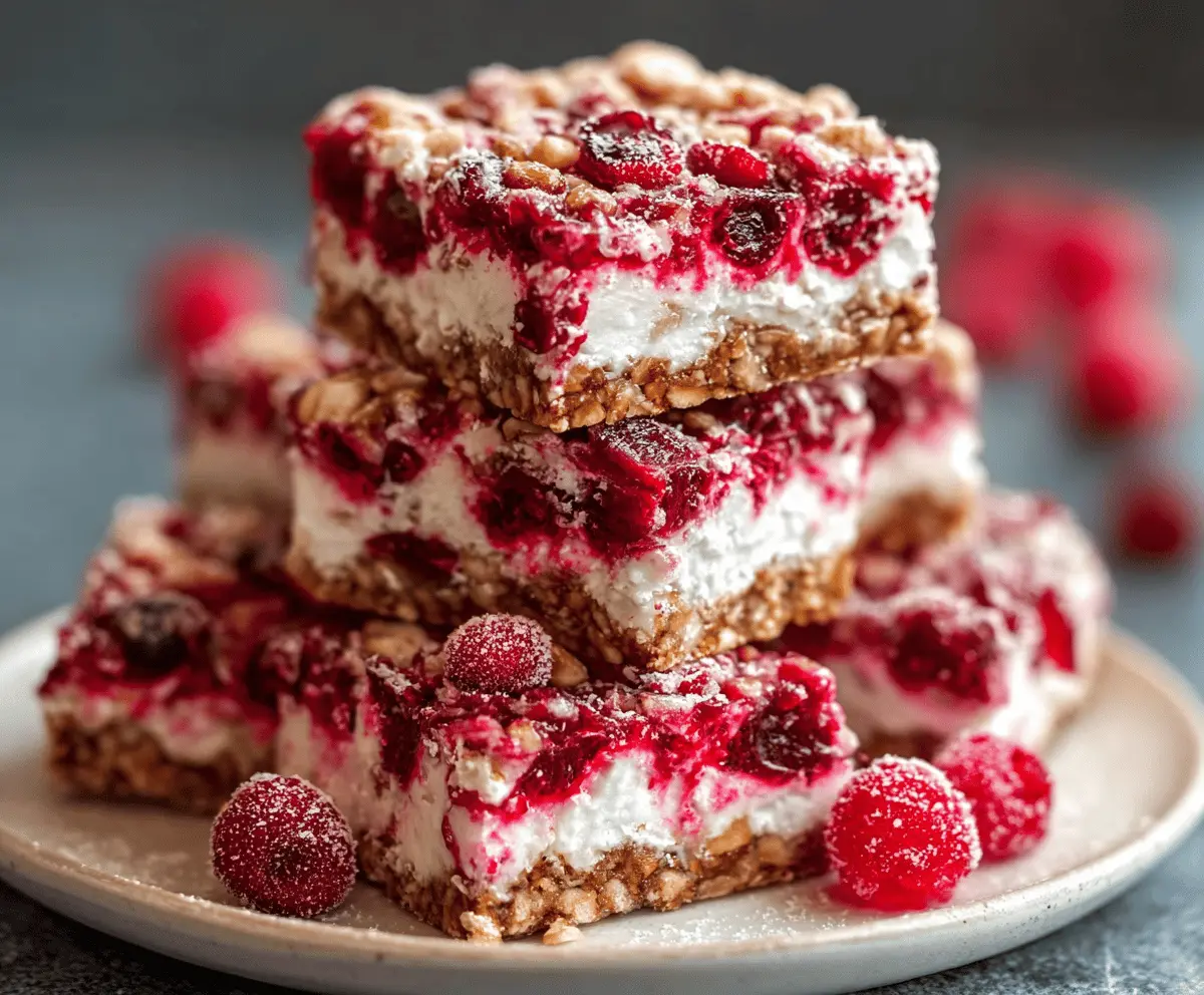 Easy No-Bake Cranberry Yum Yum