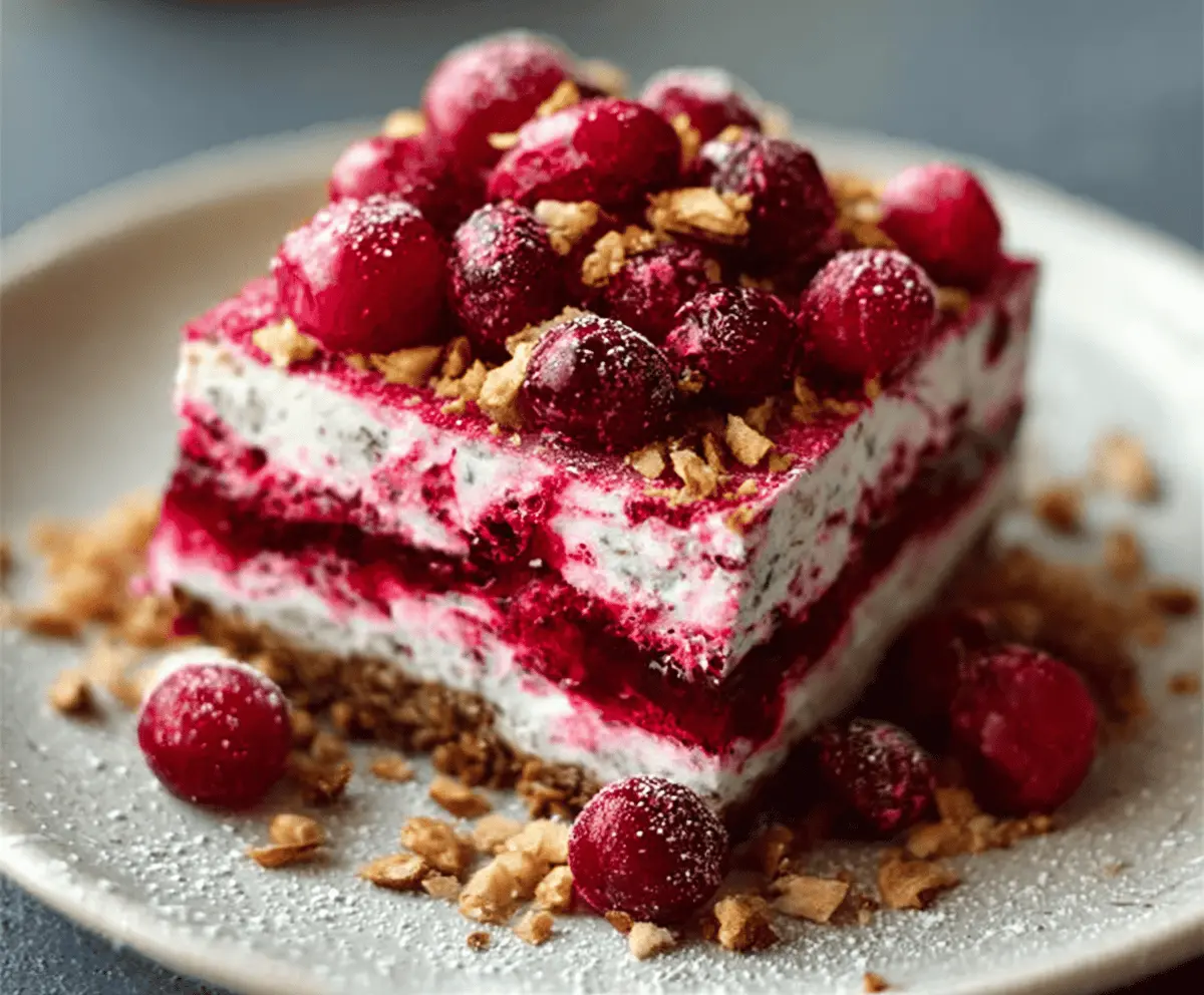 No-Bake Cranberry Yum Yum
