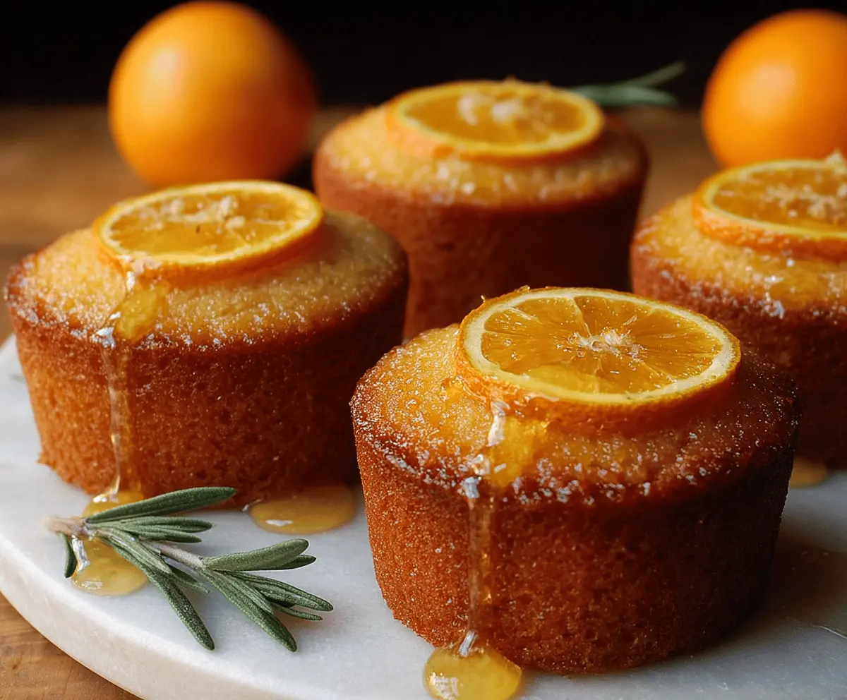 Easy Orange Ginger Honey Cakes