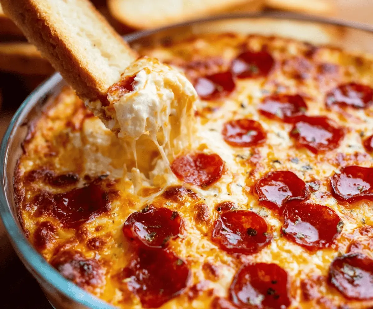 Pizza dip with cream cheese