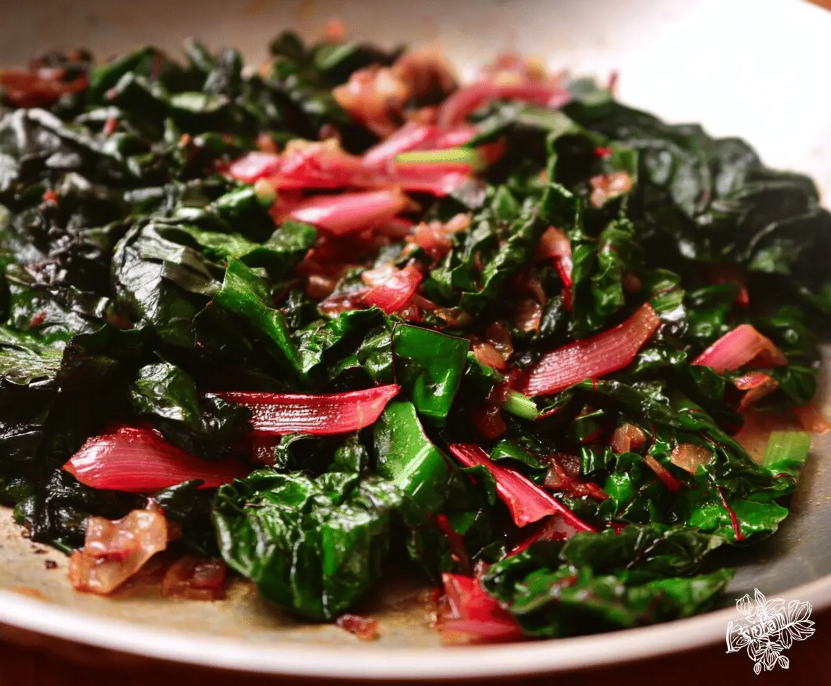 Swiss Chard with Onions & Garlic Recipe
