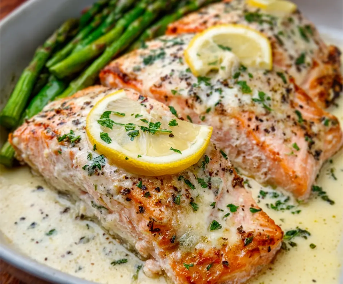 Easy Baked Boursin Salmon