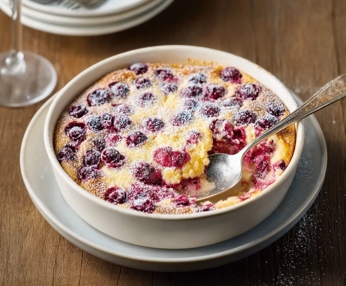 Easy Blueberry Ginger Clafoutis