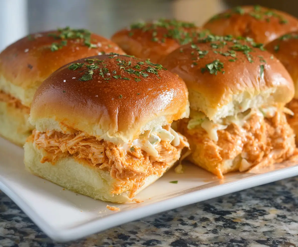 Easy Buffalo Chicken Sliders