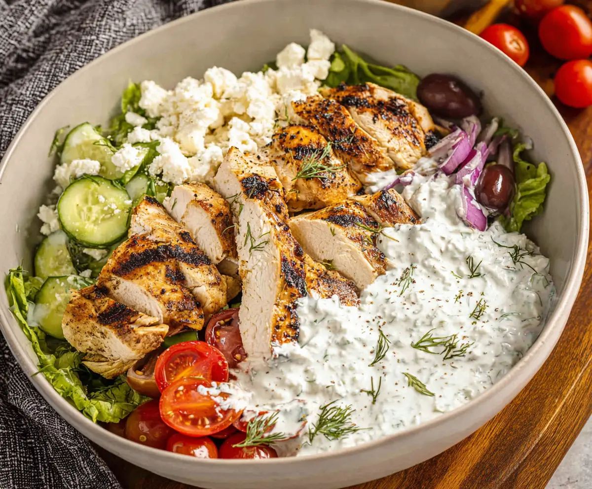 Easy Chicken Tzatziki Bowl Recipe