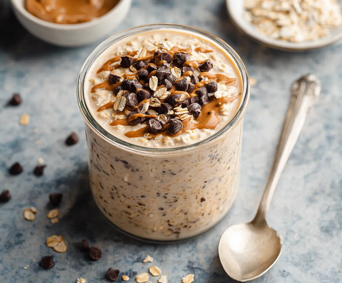 Easy Cookie Dough Overnight Oats