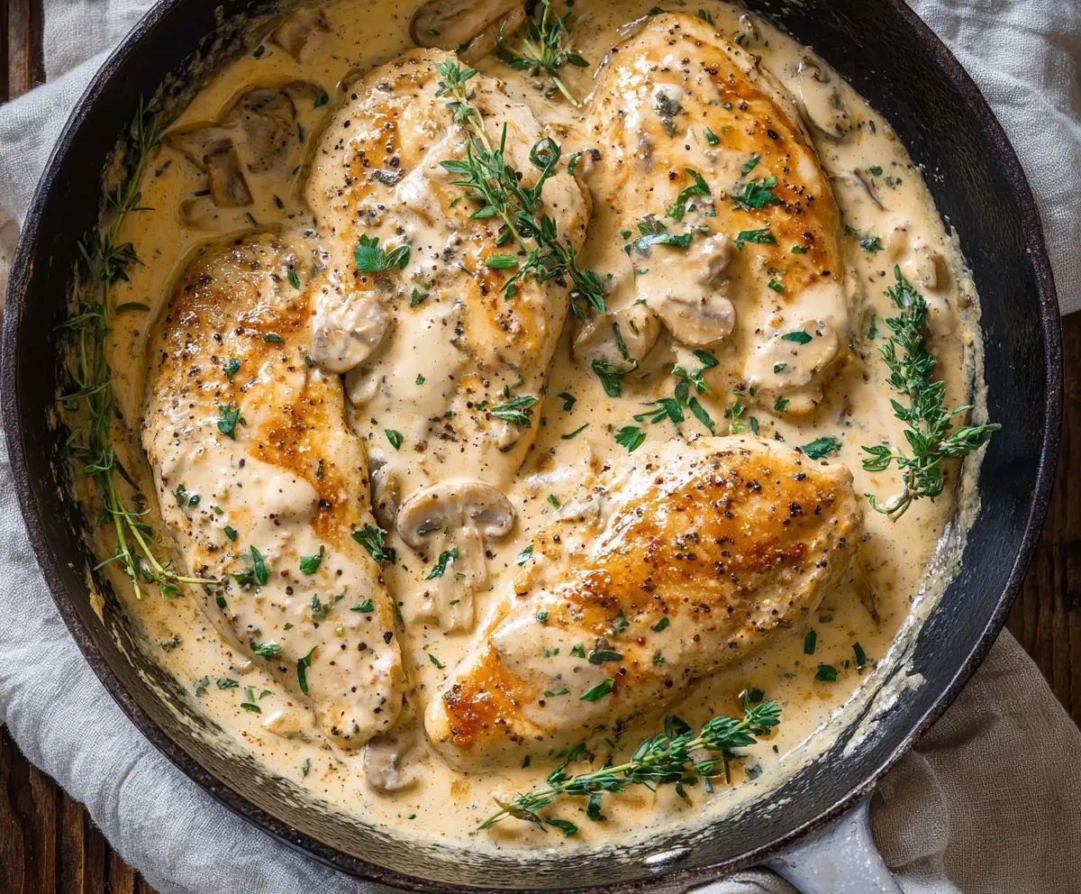 Creamy Boursin Chicken Recipe