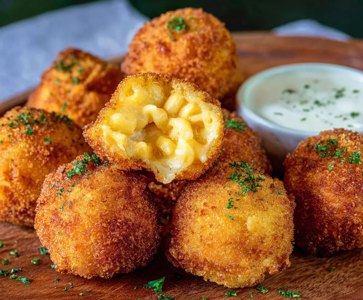 Crispy Fried Mac and Cheese Balls
