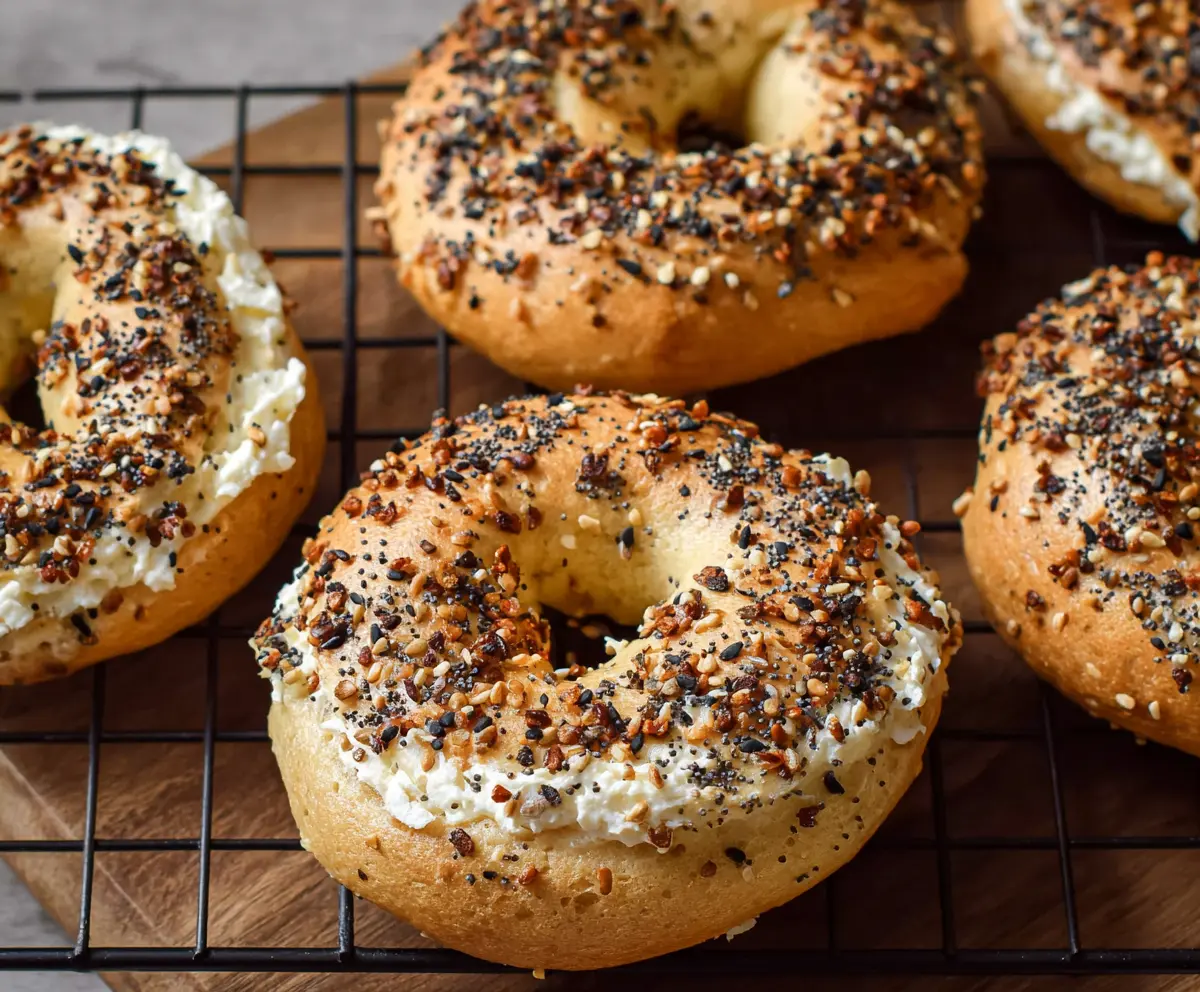 High Protein Greek Yogurt Bagels