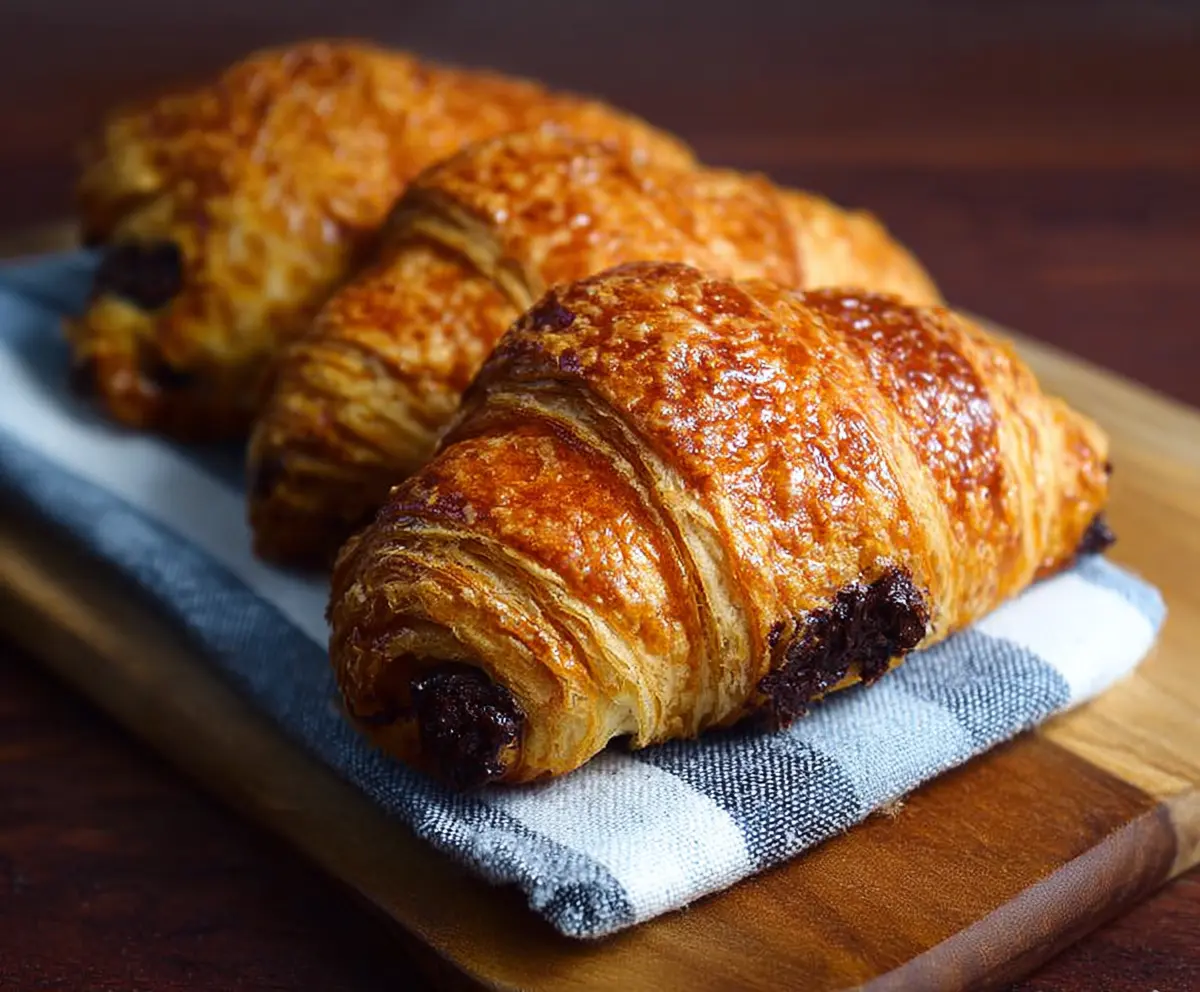 Easy Homemade Chocolate Croissants