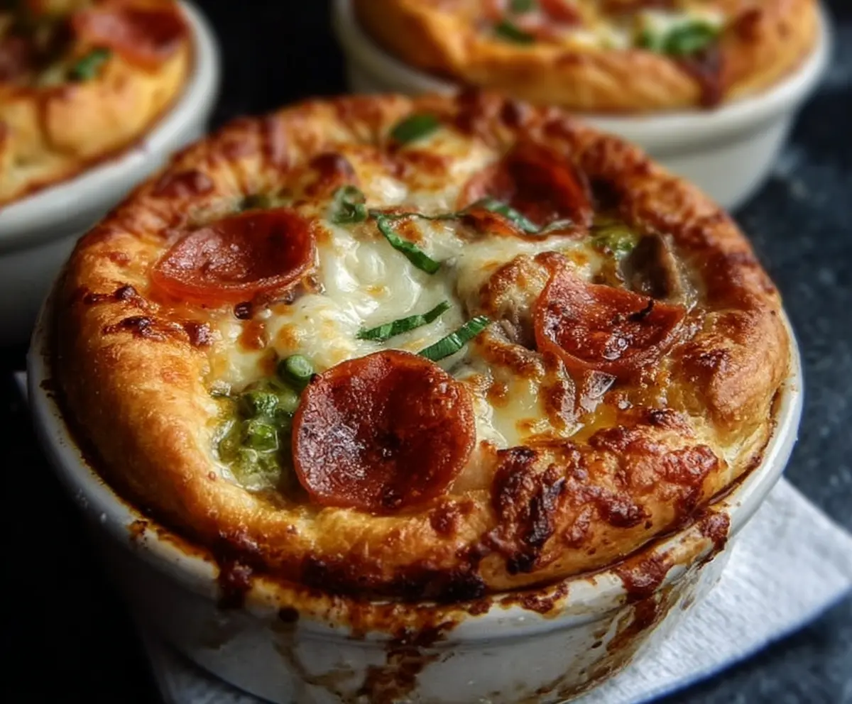 Easy Pizza Pot Pies Recipe