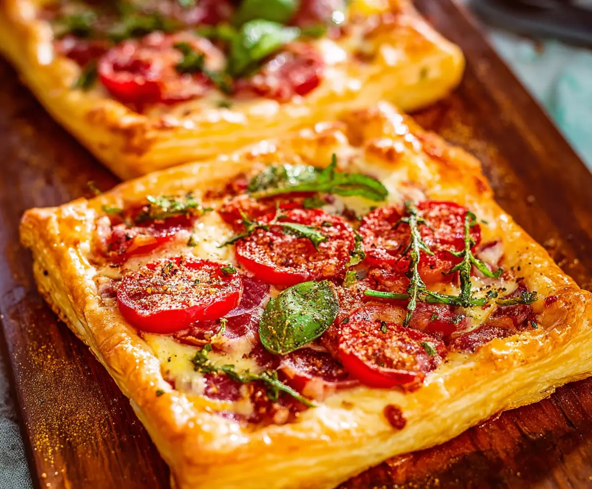 Easy Puff Pastry Pizzas