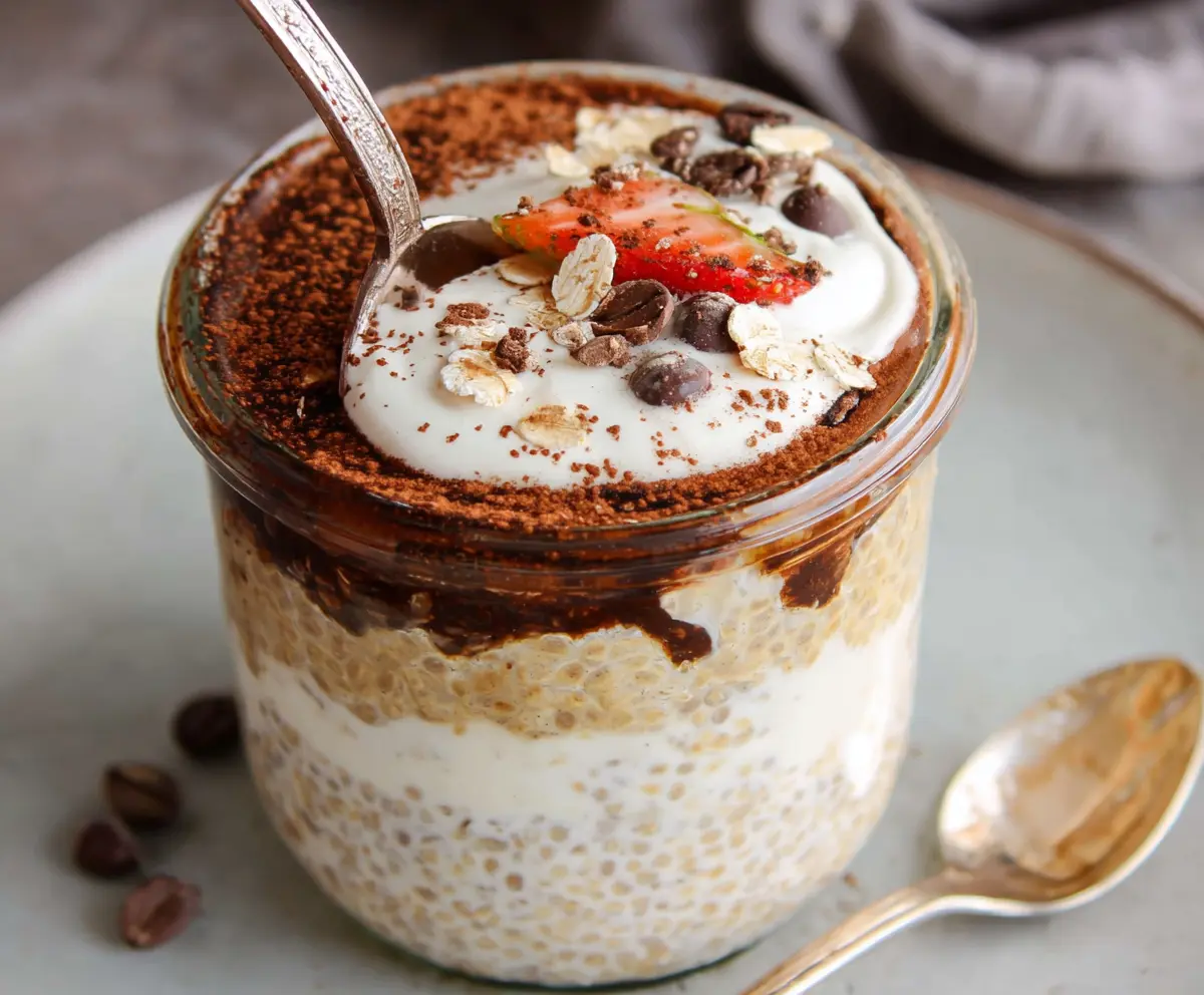Easy Tiramisu Overnight Oats