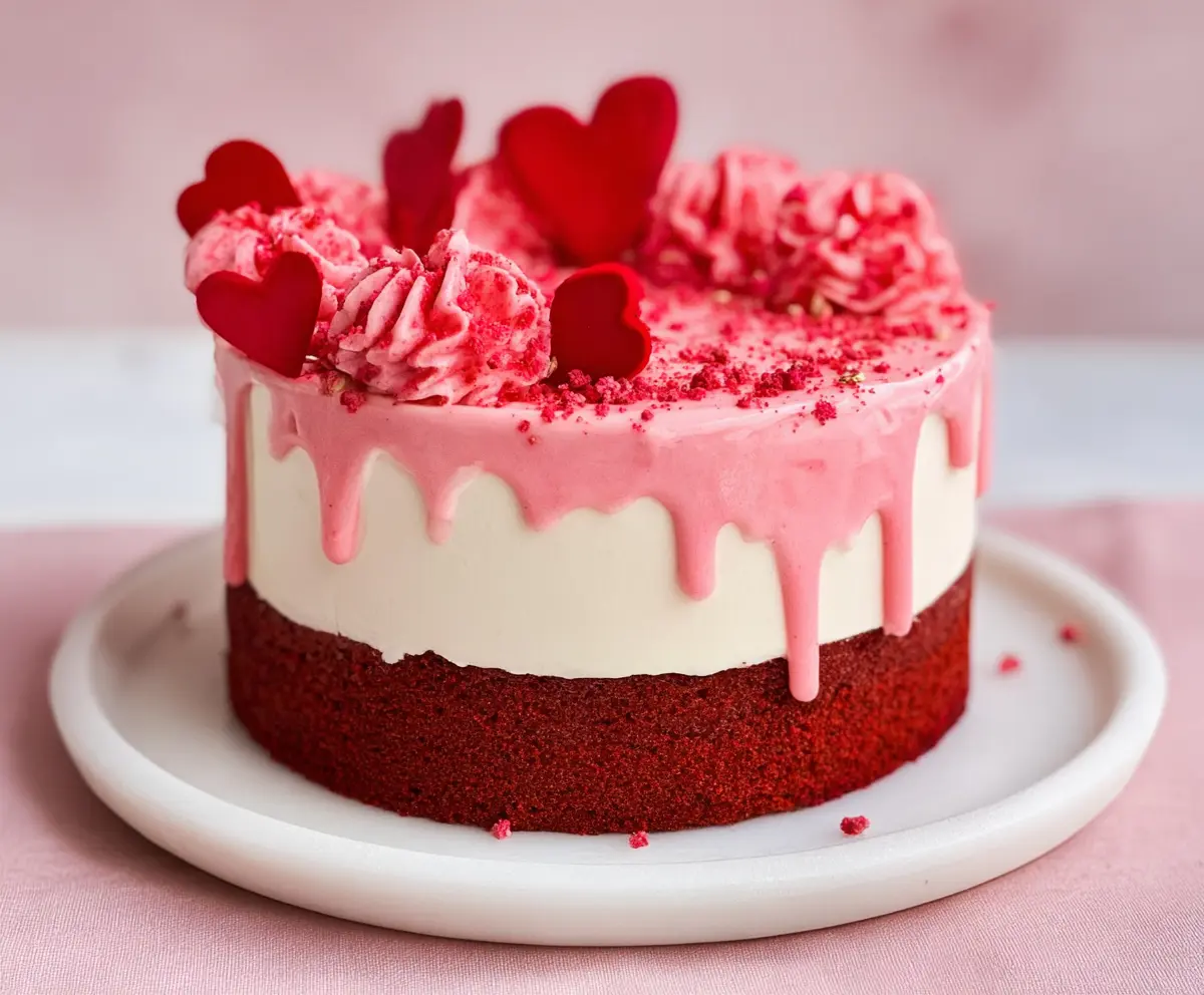 Easy Valentine Red Velvet Cake