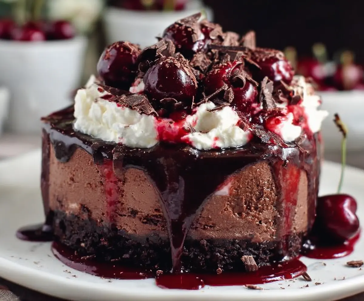 Delicious Black Forest Cheesecake