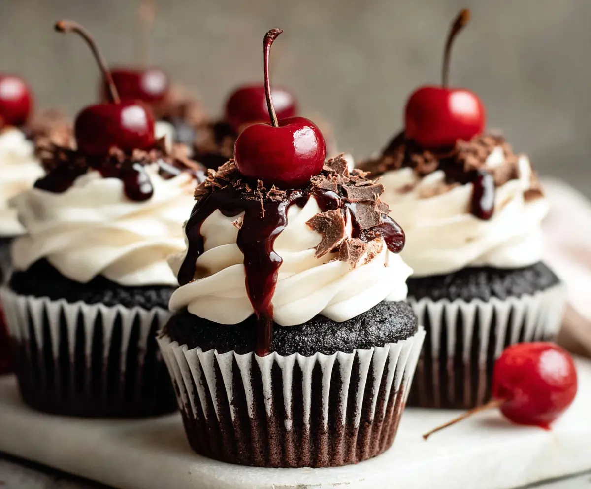 Delicious Black Forest Cupcakes