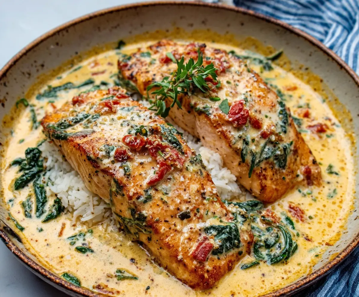 Creamy Tuscan Salmon Recipe