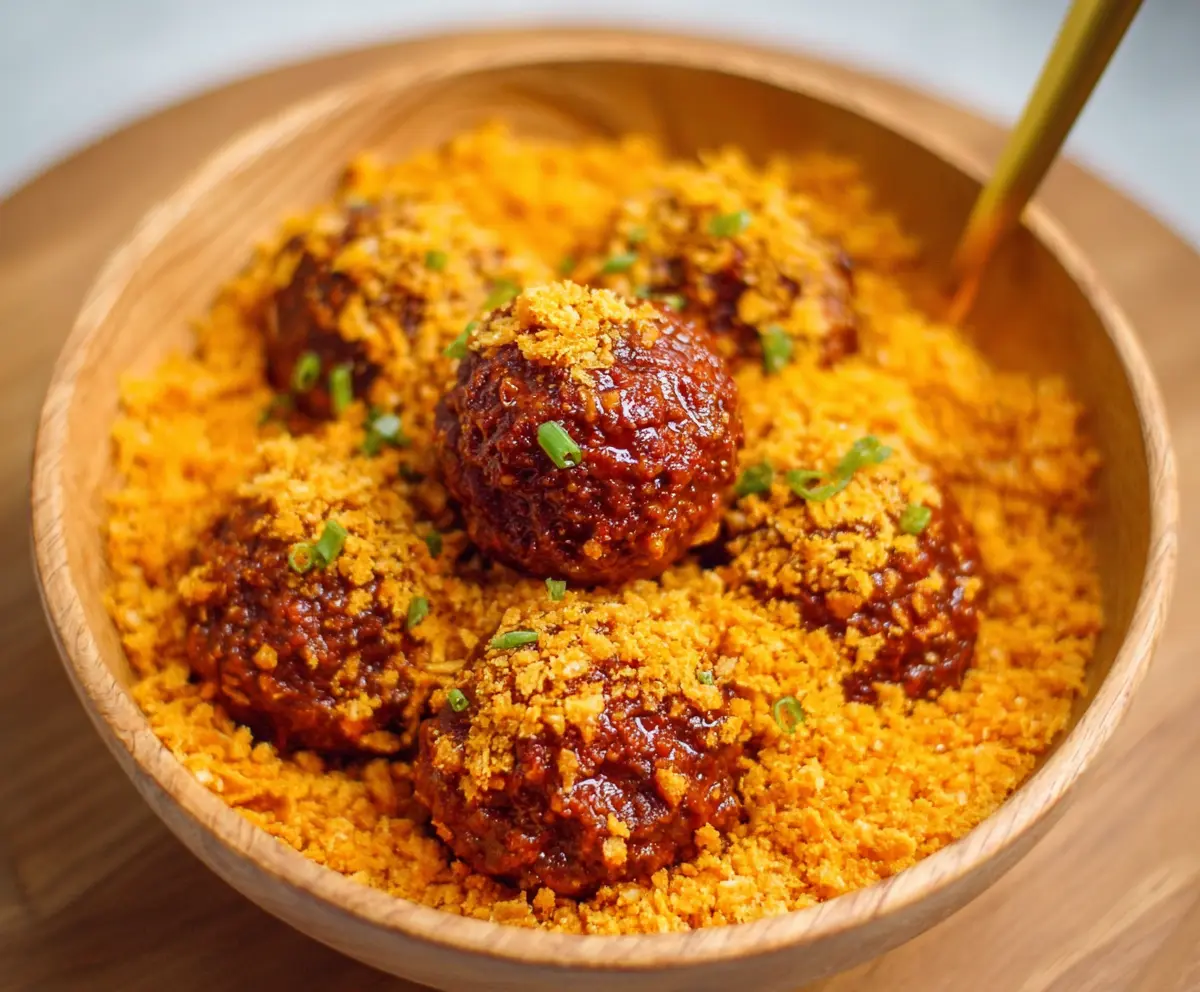 Easy Dorito Meatballs for Game Day