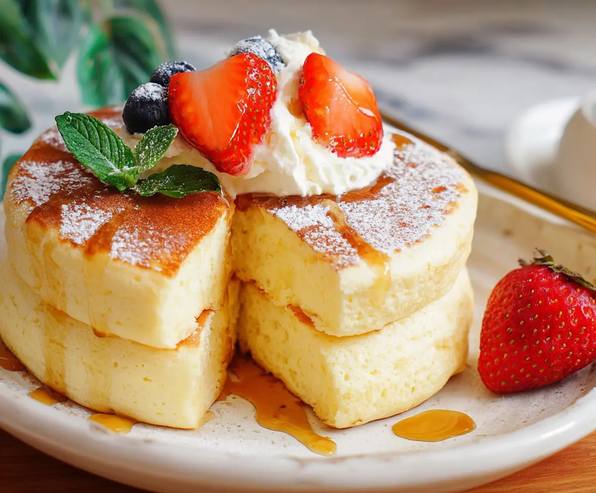 Fluffy Japanese Soufflé Pancakes Recipe