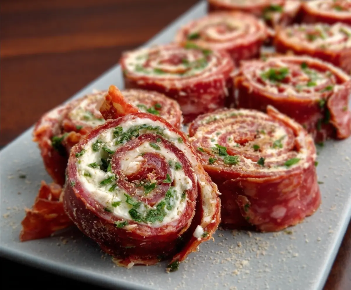 Easy Keto Salami Roll-Ups
