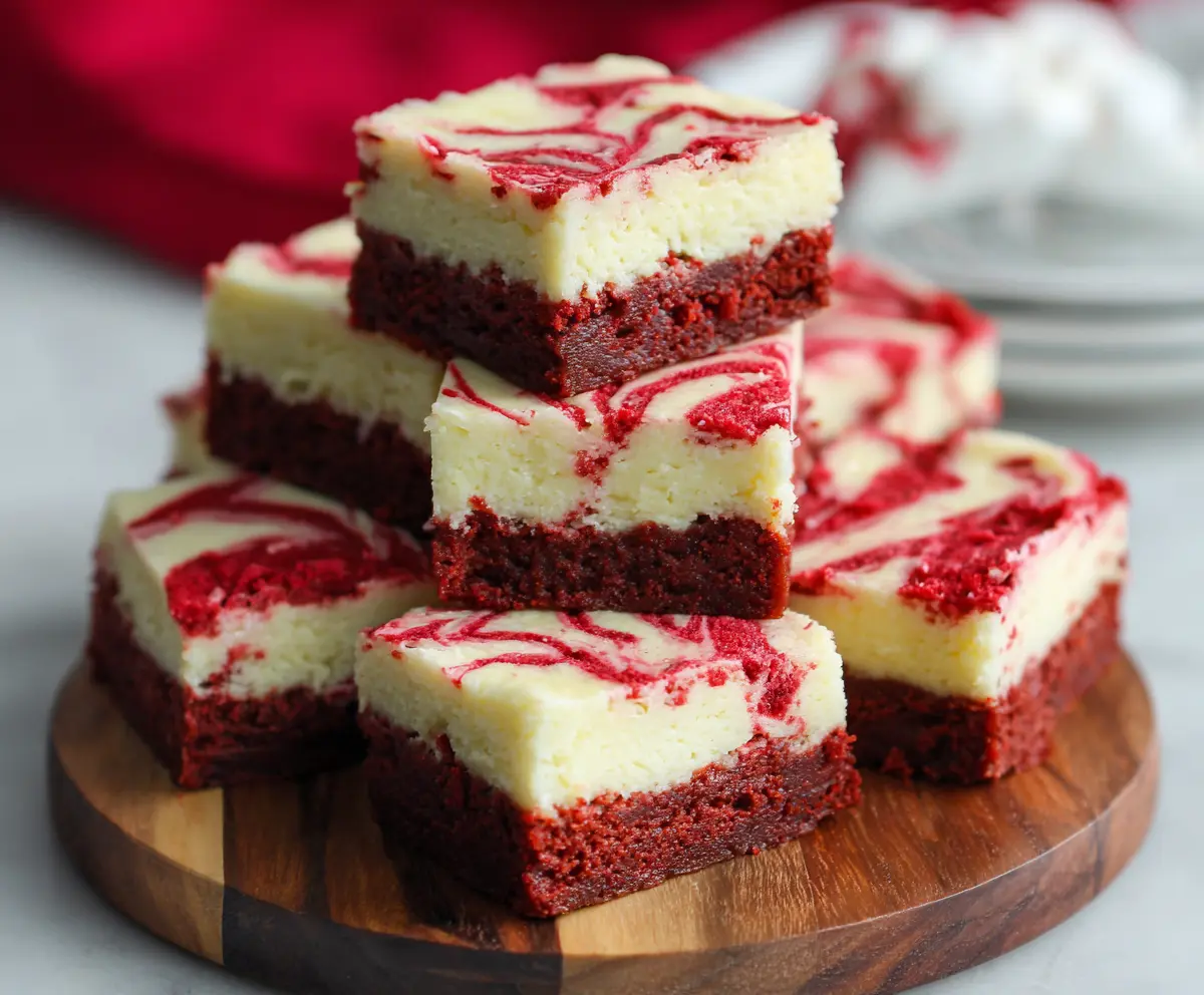 Easy Red Velvet Cheesecake Bars Recipe