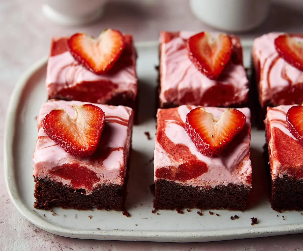 Delicious Strawberry Brownies Recipe