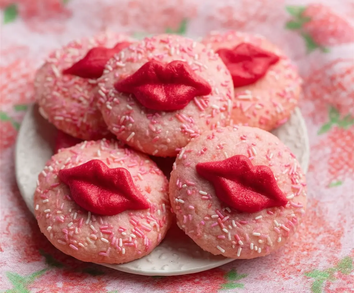 Strawberry Kiss Cookies Recipe
