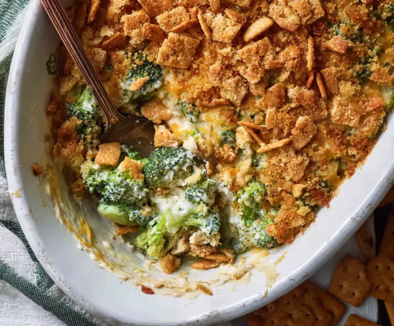 Broccoli Casserole with Ritz crackers