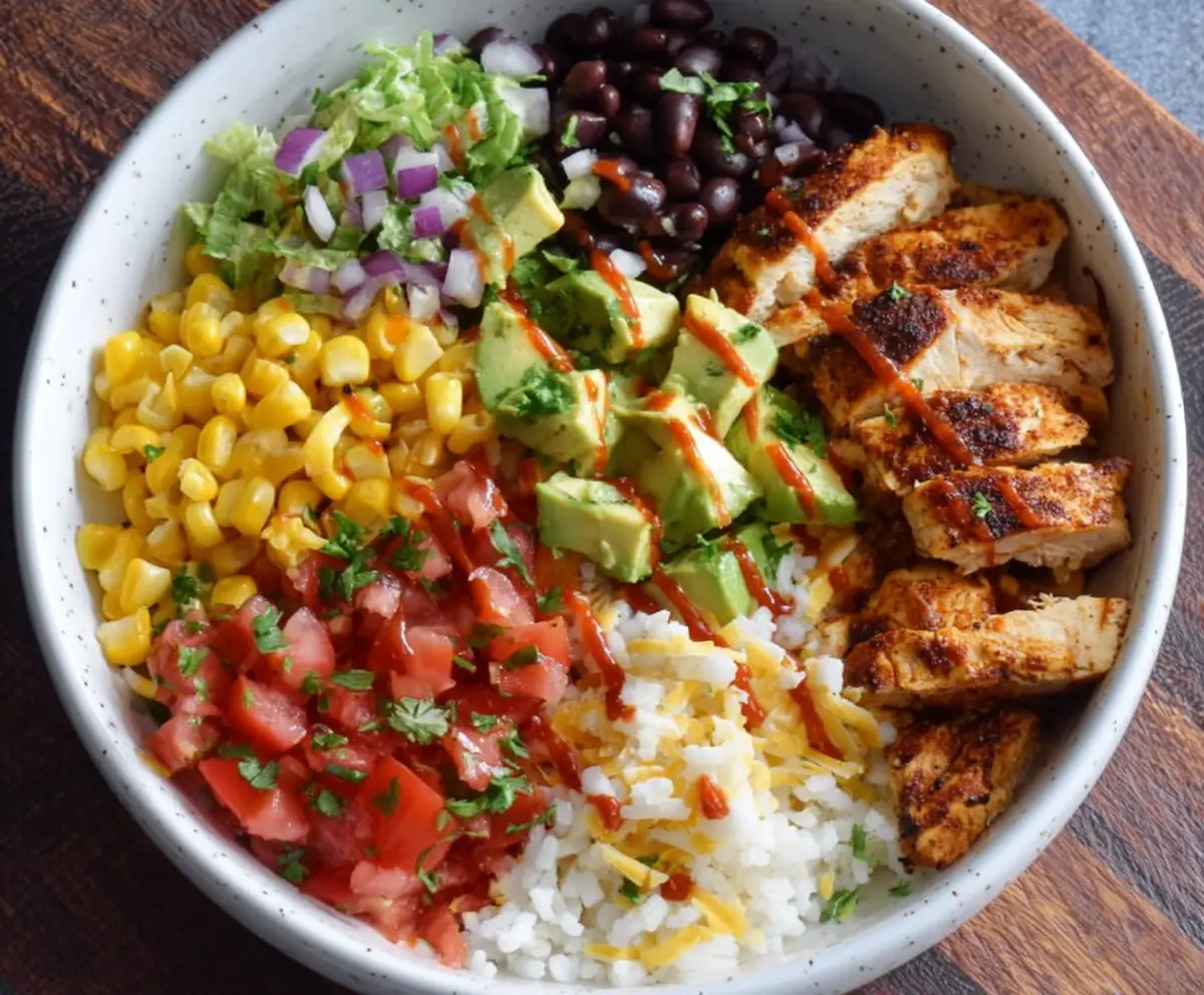 Easy Chicken Burrito Bowls Recipe