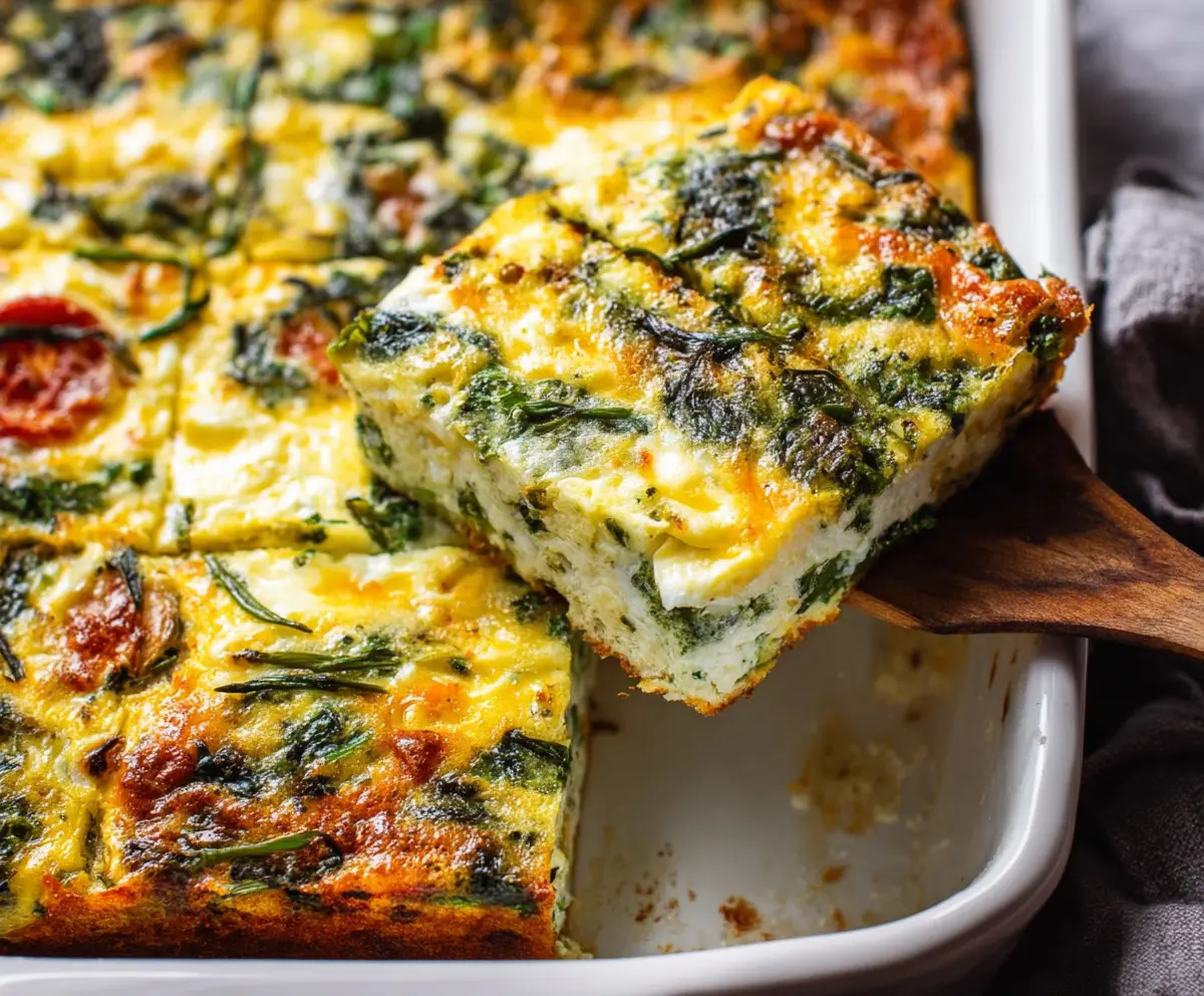 Easy Cottage Cheese Egg Bake