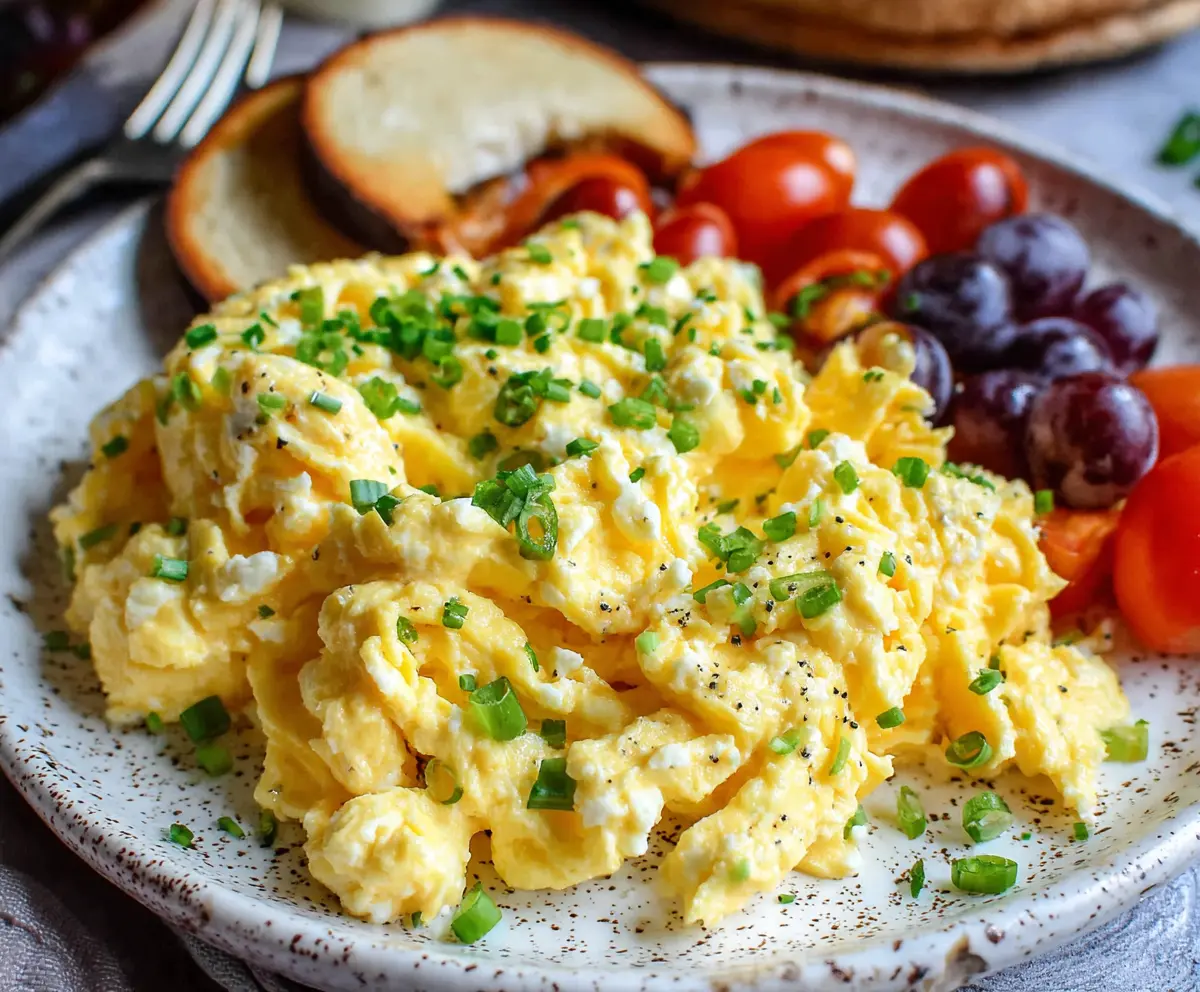 Easy Cottage Cheese Scrambled Eggs