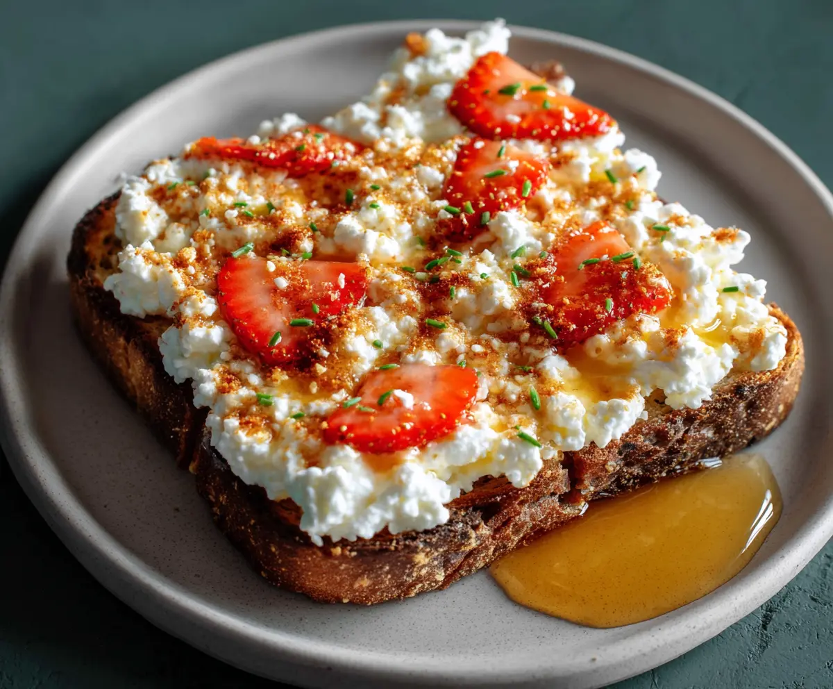 Easy Cottage Cheese Toast Recipe