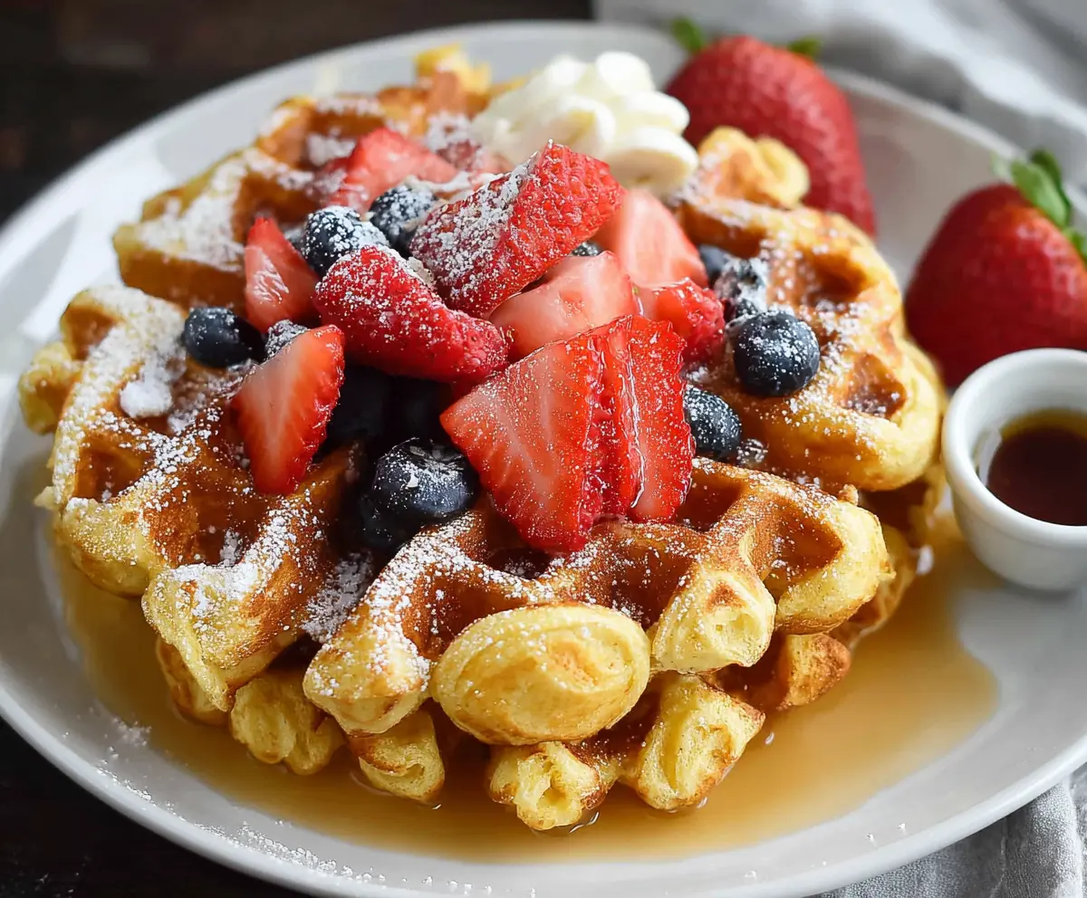 Delicious Cottage Cheese Waffles