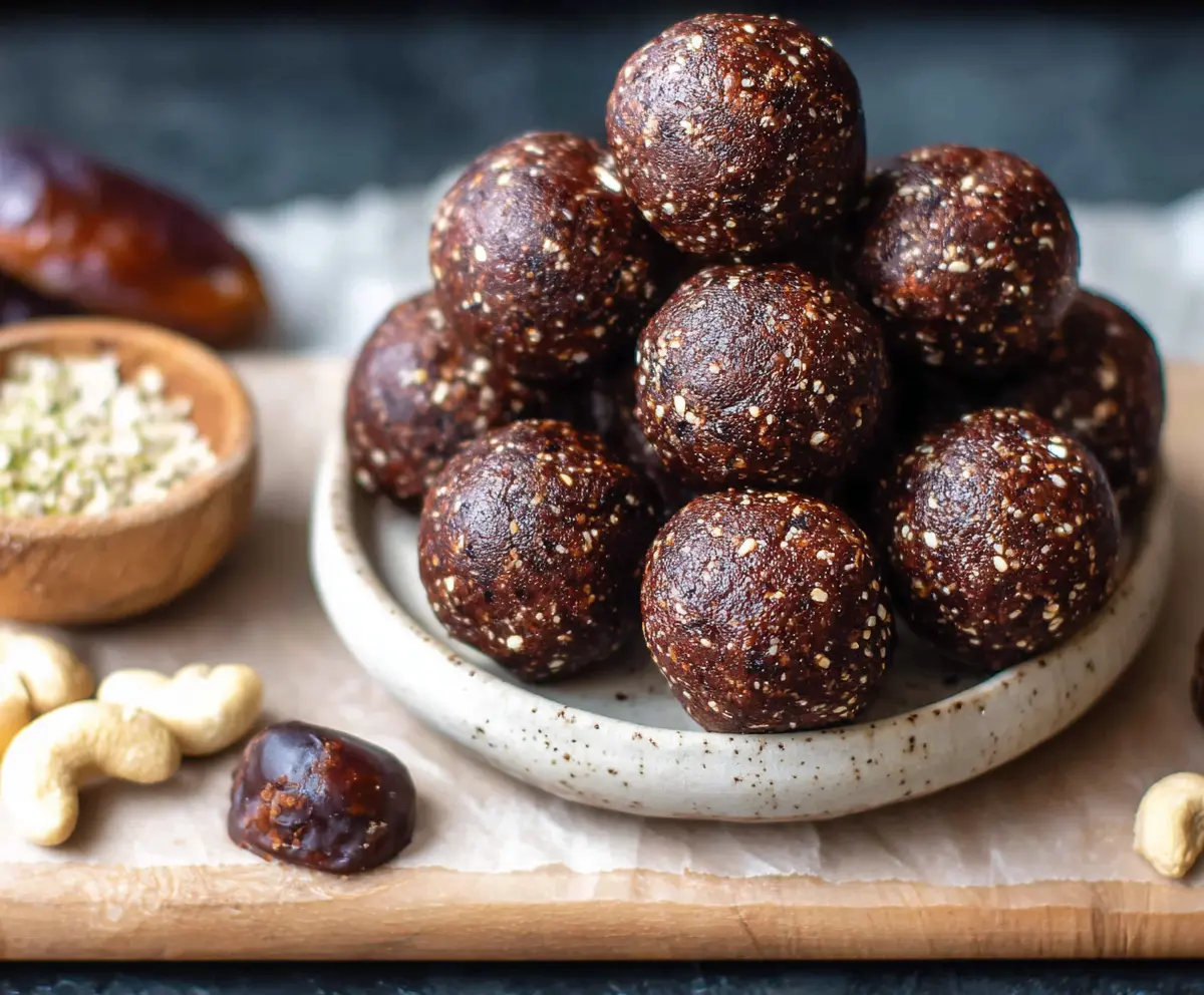 Easy Dark Chocolate Energy Bites