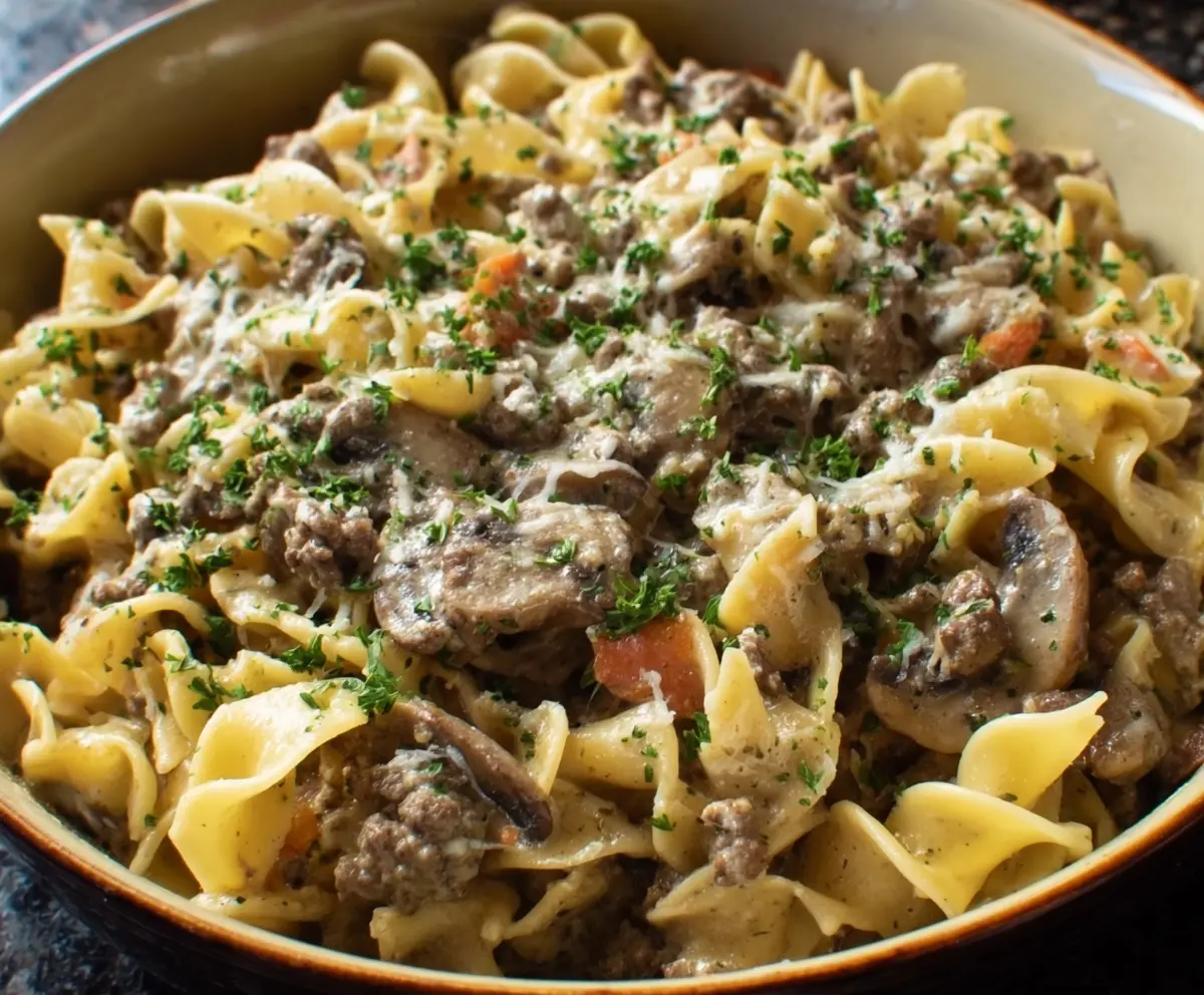 Easy Ground Beef Stroganoff Recipe