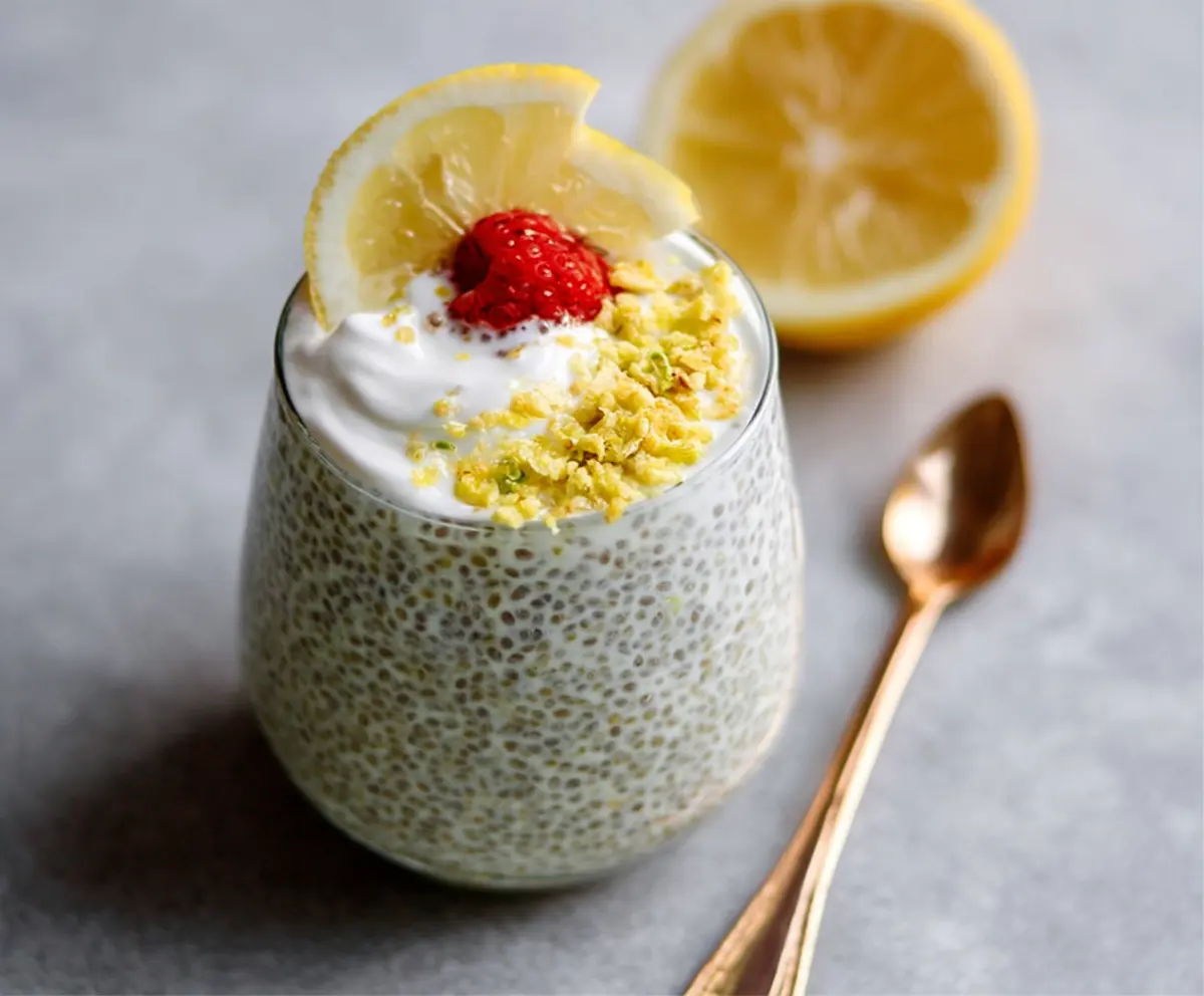 Easy Lemon Cream Chia Pudding