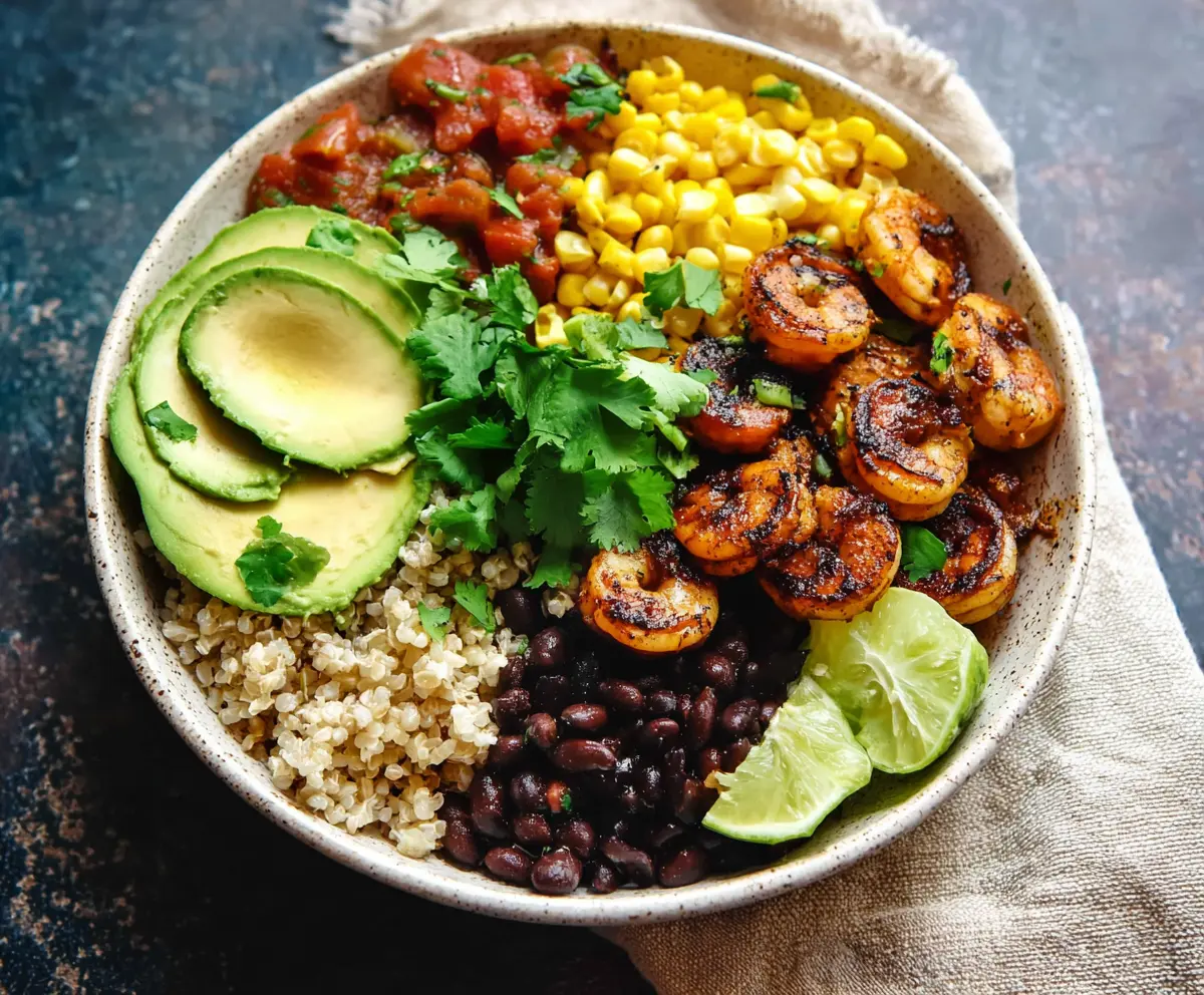 Easy Mexican Shrimp Bowls