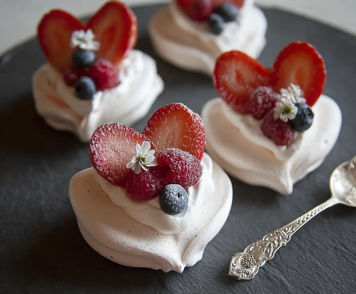 Mini Heart Pavlovas Recipe