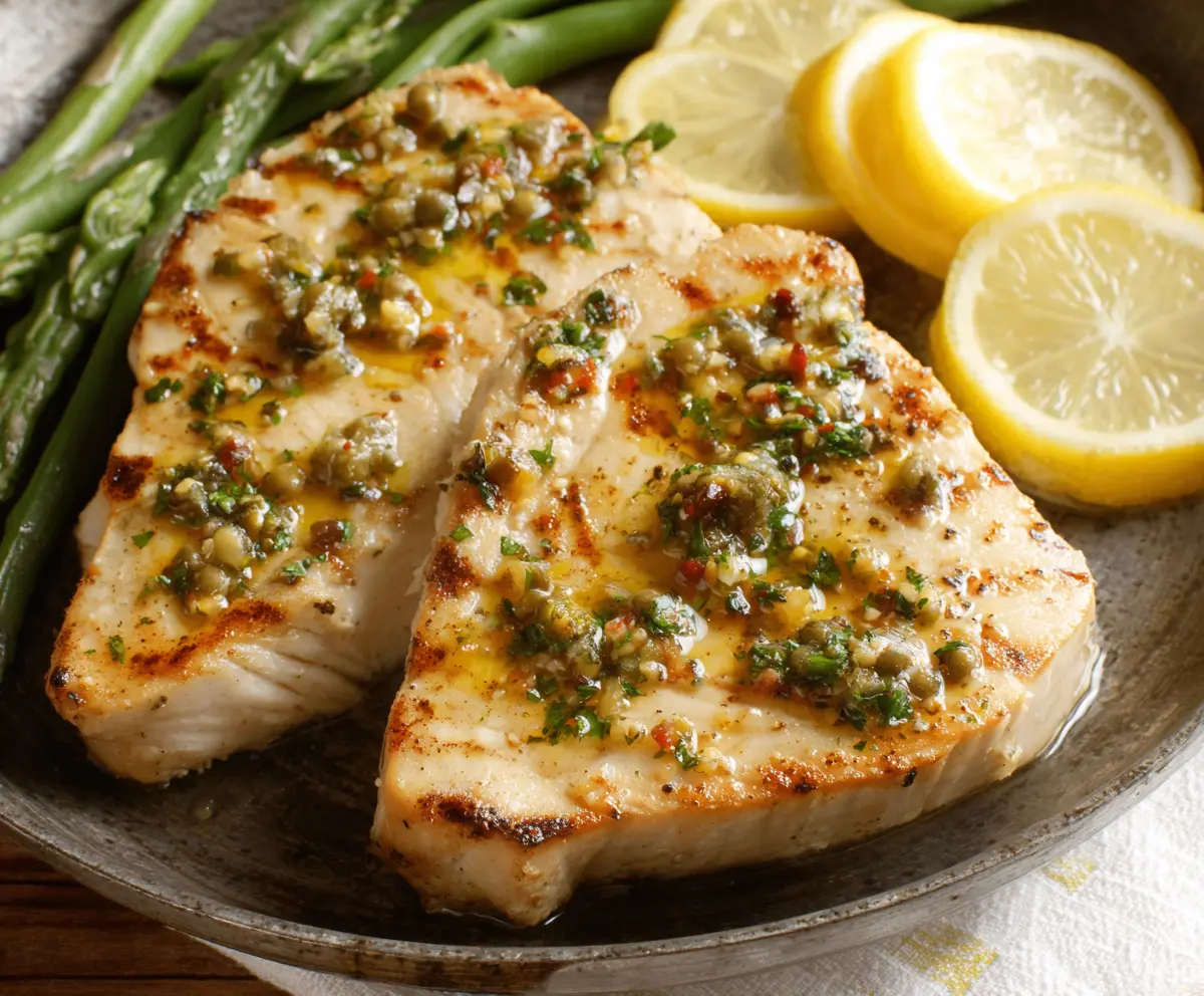 Easy Oven-Baked Swordfish with Lemon Butter