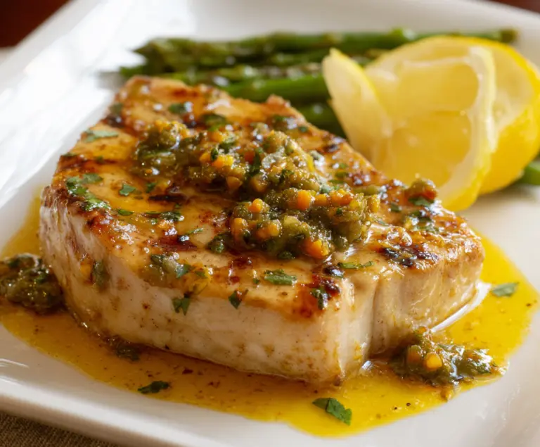 Oven-Baked Swordfish with Lemon Butter