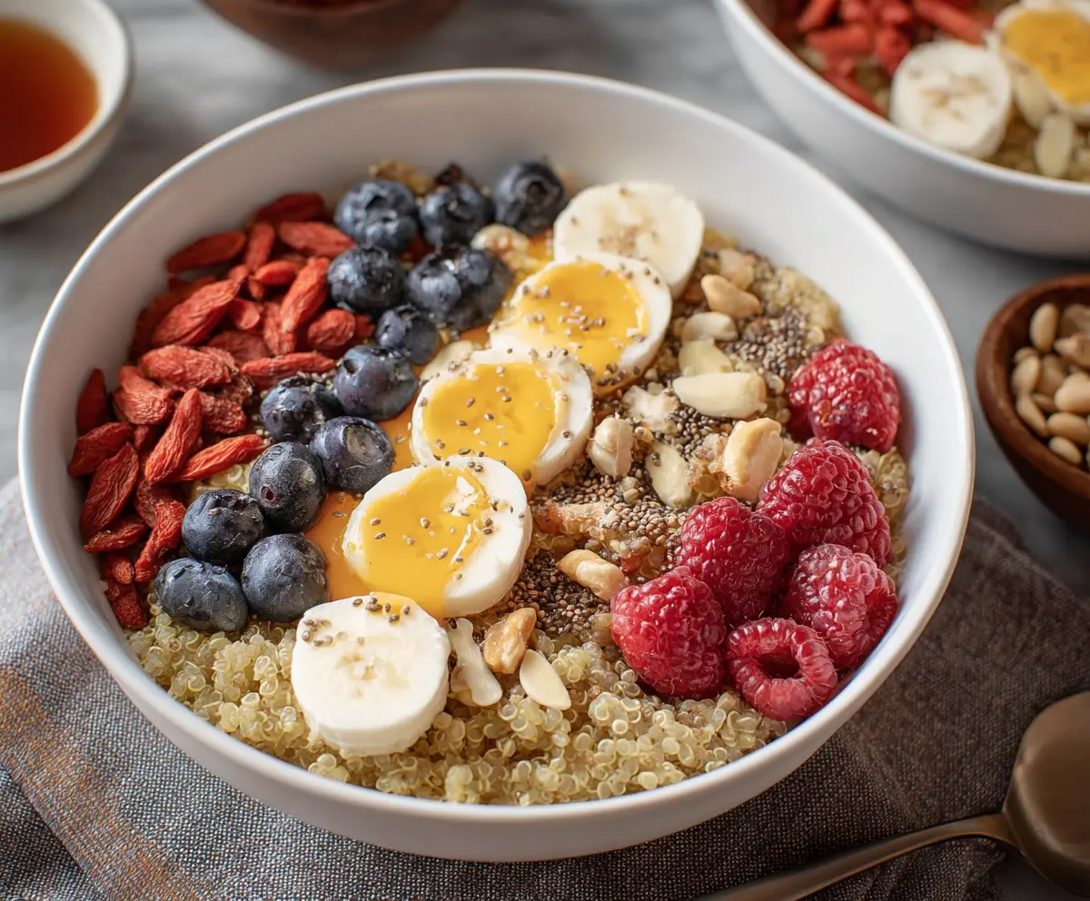 Healthy Quinoa Breakfast Bowls