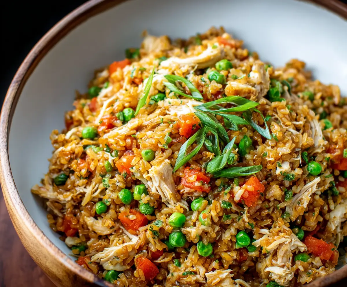 Quick Rotisserie Chicken Fried Rice