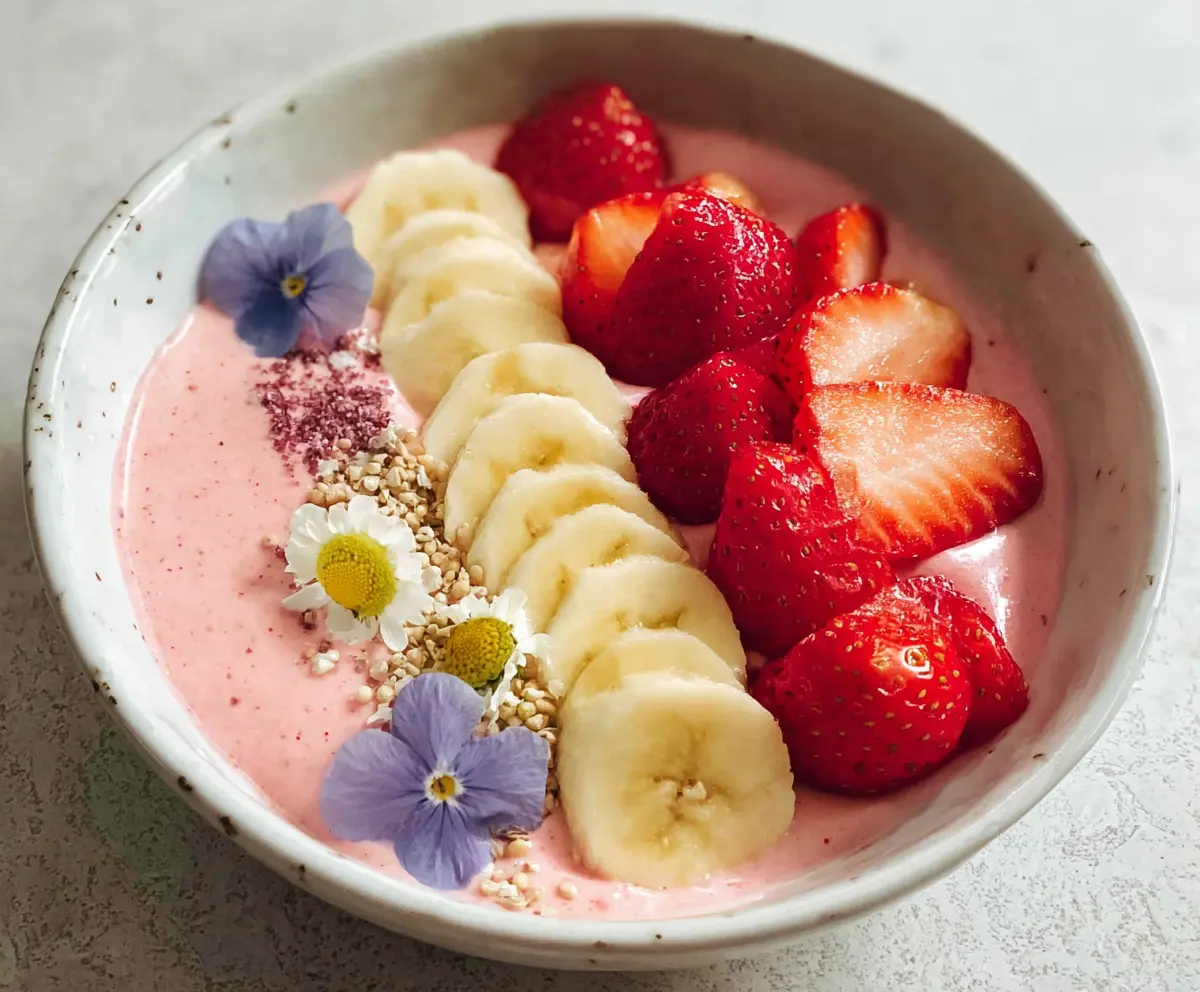 Easy Strawberry Banana Smoothie Bowl